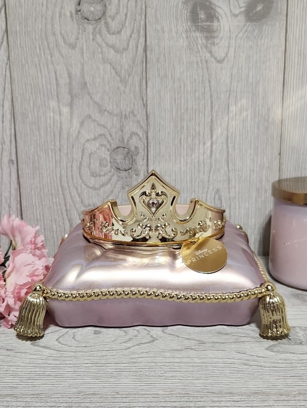 Bath & Body Works Disney Princess Aurora Crown Pedestal Candle Holder